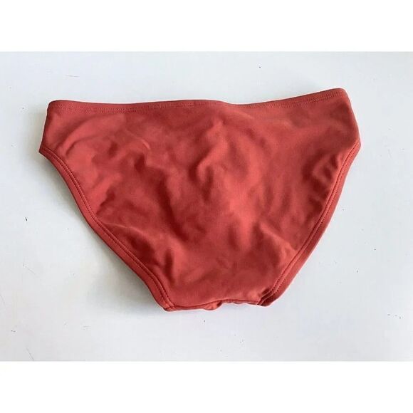 XHILARATION Bikini Bottom Women’s Sz XS Orange Rust Ruched Ring - Picture 6 of 10